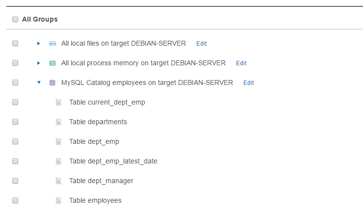 Select Target locations to scan in Enterprise Recon 2.10.0.