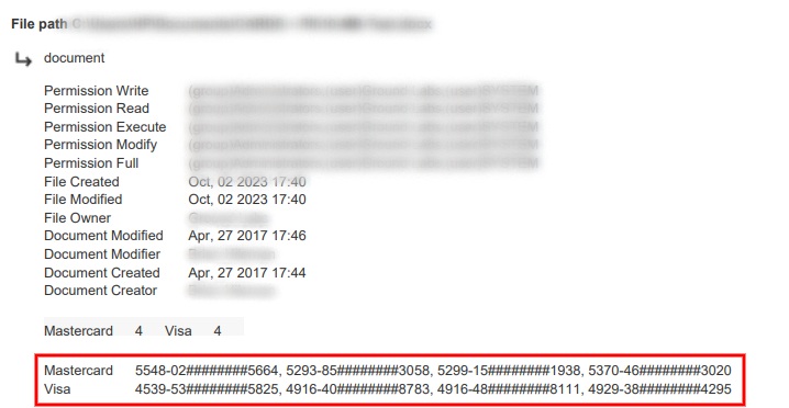 Censorship in the reports.
