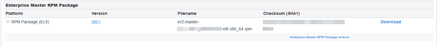 ER2 Offline Update Download ER2 RPM package in Ground Labs Services Portal.